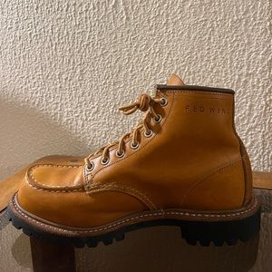 Red Wing Heritage Roughneck Boots with Vibram Soles in “Oro”